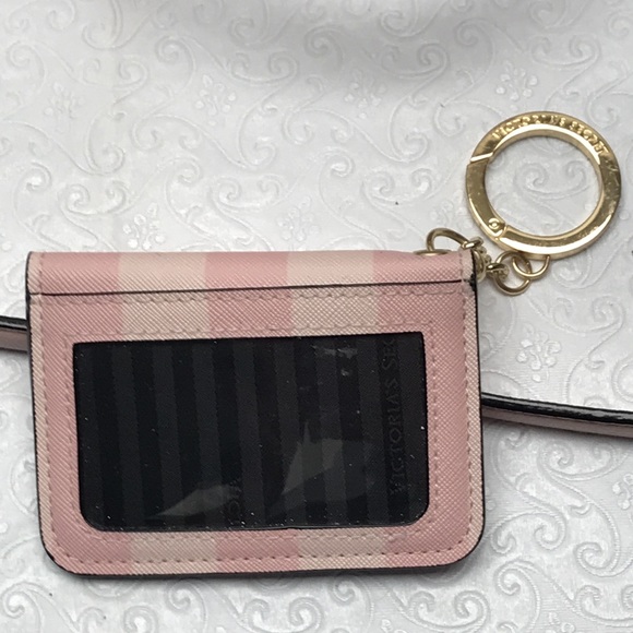 VICTORIA'S SECRET  Slouchy Satchel Tote & WALLET Pink Chain Detail Crossbody NEW - Picture 7 of 8